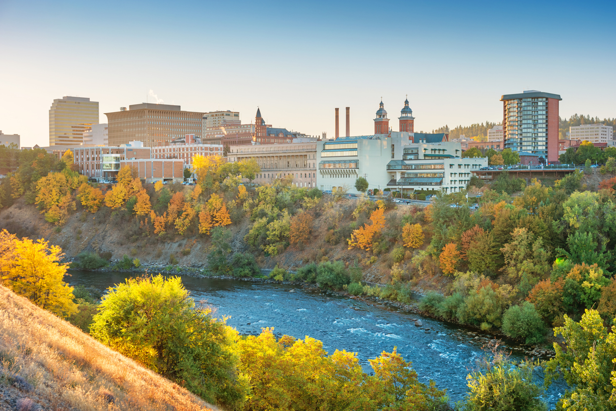 Panoramic Image of Spokane, WA